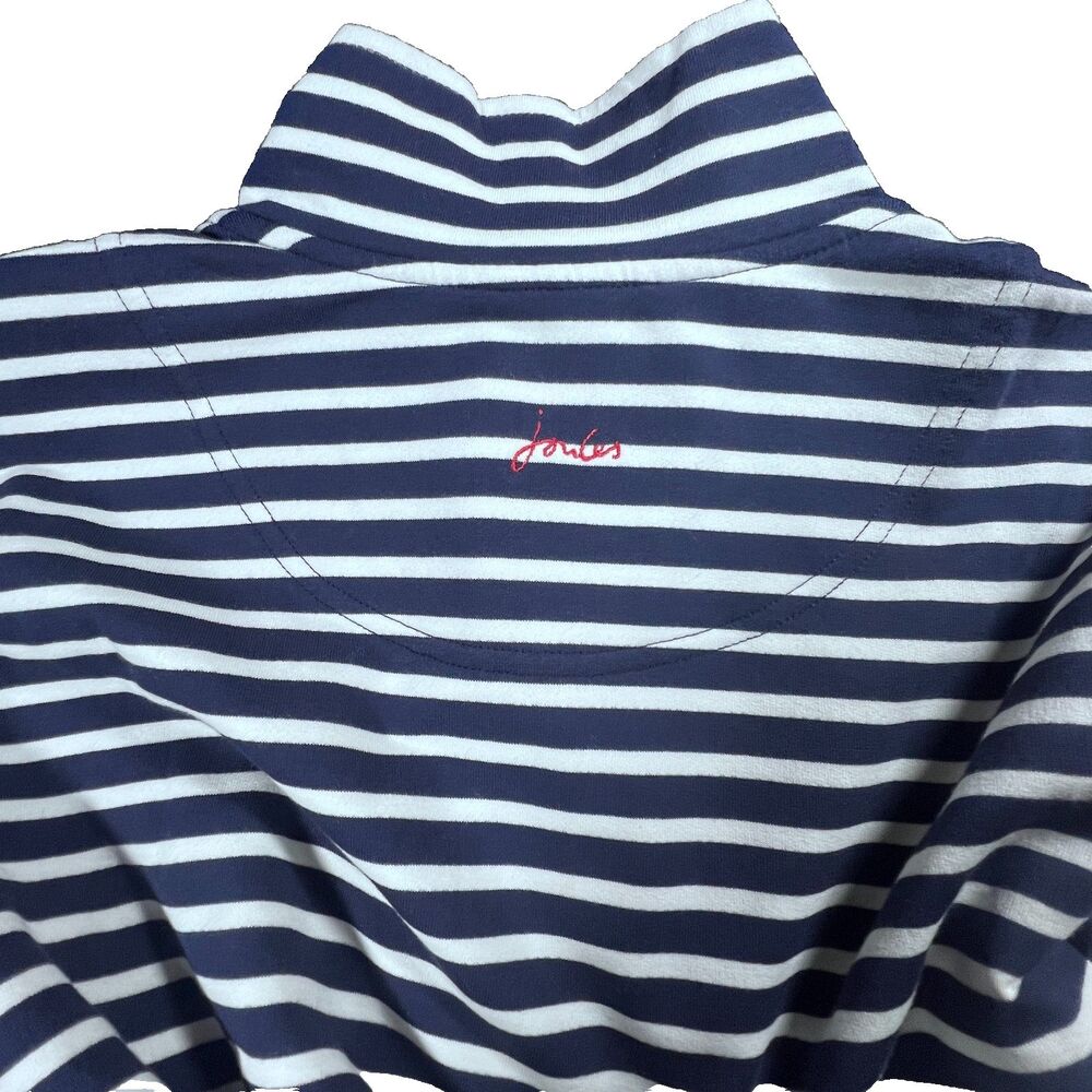 Joules Women's Oakley Full Zip Sweatshirt Jacket Pink Gray Stripe US 10 - Picture 3 of 11